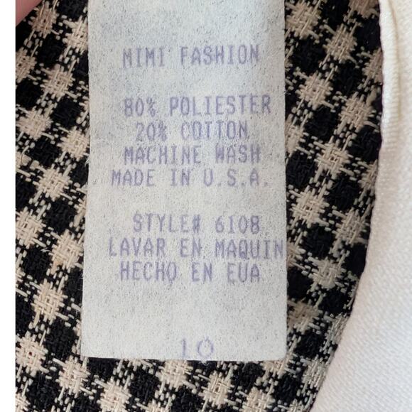 Vintage Mimi Fashion USA Girls Gingham Dress with Matching Bonnet Size 10 - Picture 4 of 13